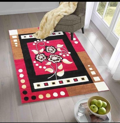 ROYAL Red Polypropylene Carpet(200 cm,  X 150 cm, Rectangle)