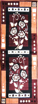 BhCarpets 2 ft  X 5 ft Acrylic Runner(Rectangle, Brown)