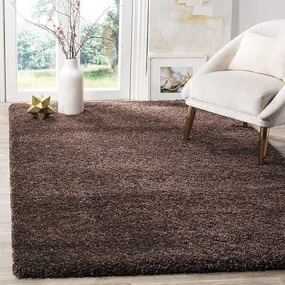 AlishaCarpet Brown Polyester Runner(60 cm,  X 120 cm, Rectangle)