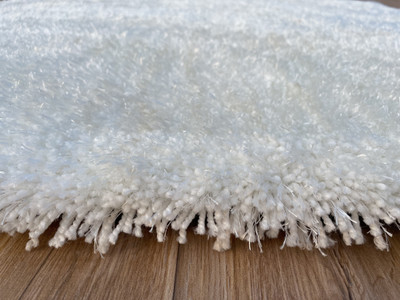 TAHNOORCARPET 90 cm  X 150 cm Polyester Carpet(Rectangle, White)