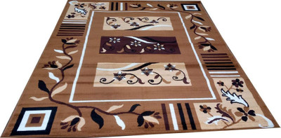 HassanCarpet 5 cm  X 7 cm Silk Carpet(Rectangle, Multicolor)