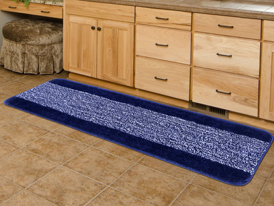 Slayy with Style Blue Polyester, Cotton Runner(1 ft,  X 4 ft, Rectangle)
