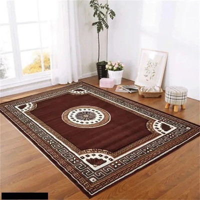 Acarpet Brown Acrylic Carpet(5 ft,  X 7 ft, Rectangle)