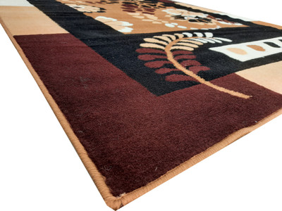Acarpet Gold Acrylic Carpet(5 ft,  X 7 ft, Rectangle)