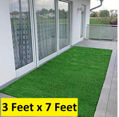 GULISTAAN Green Polypropylene Carpet(3 ft,  X 7 ft, Rectangle)