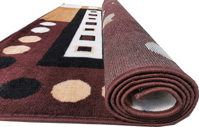 ALAMRUGS 145 cm  X 200 cm Synthetic Carpet(Rectangle, Brown)