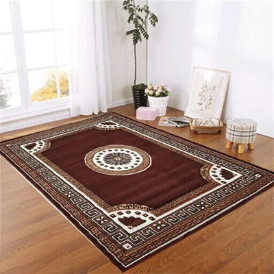 Alina International 5 Feet  X 7 feet Acrylic Carpet(Rectangle, Brown)