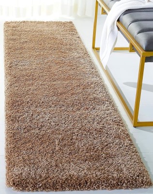 Klimax Beige Polyester Carpet(60 cm,  X 152 cm, Rectangle)