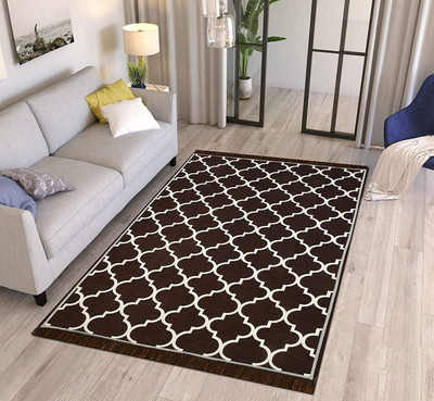 AF 4 cm  X 6 cm Cotton Dhurrie(Rectangle, Brown)