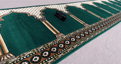 HR CARPET Green Acrylic Carpet(120 cm,  X 1200 cm, Rectangle)