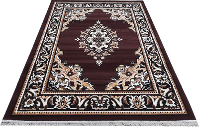 KAYNAT CARPET Brown Acrylic Carpet(6 cm,  X 8 cm, Rectangle)
