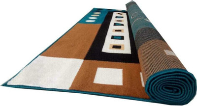 Samjeeda Handloom carpets Blue Acrylic Carpet(150 cm,  X 210 cm, Rectangle)