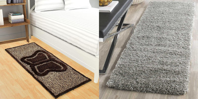 MY HOME 60.96 cm  X 152.2 cm Polyester Carpet(Rectangle, Multicolor)