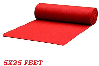KAYNAT CARPET Red Nylon Carpet(150 cm,  X 750 cm, Rectangle)