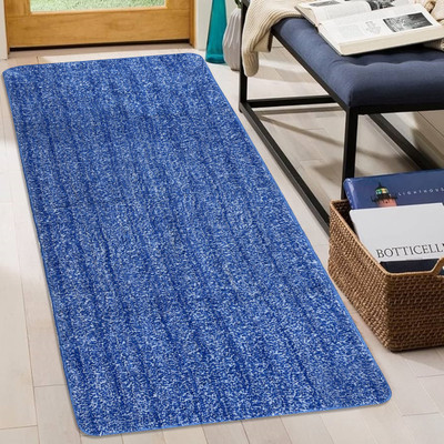 SHREE MADHAV Blue Polyester Runner(50 cm,  X 150 cm, Rectangle)