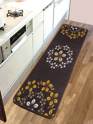 Saral Home Brown Cotton Runner(45 cm,  X 120 cm, Rectangle)