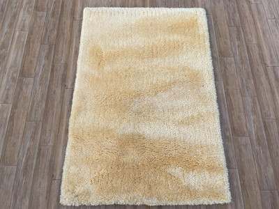 HR CARPET White Polyester Carpet(60 cm,  X 120 cm, Rectangle)