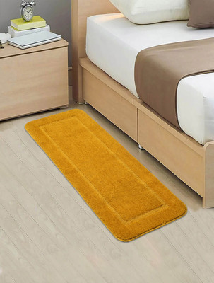 Saral Home Gold Polyester Runner(40 cm,  X 120 cm, Rectangle)