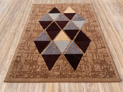 Shag Weaving Gold Wool Carpet(60 cm,  X 180 cm, Rectangle)