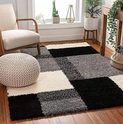 RM Handloom Multicolor Polyester Carpet(152.4 cm,  X 213.36 cm, Rectangle)