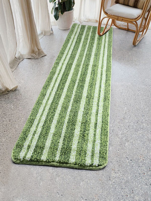 Saral Home Green Cotton Runner(50 cm,  X 180 cm, Rectangle)