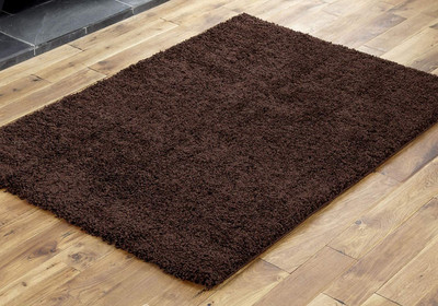 Aromick 61 cm  X 92 cm Polyester Carpet(Rectangle, Brown)