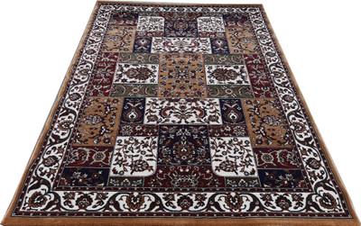 HR CARPET Multicolor Silk Carpet(4 ft.,  X 6 ft., Rectangle)