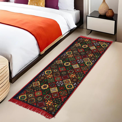 KUBER INDUSTRIES Multicolor Velvet Runner(60 cm,  X 188 cm, Rectangle)