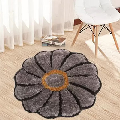 KOMAL Polyester Door Mat(Grey, Medium)