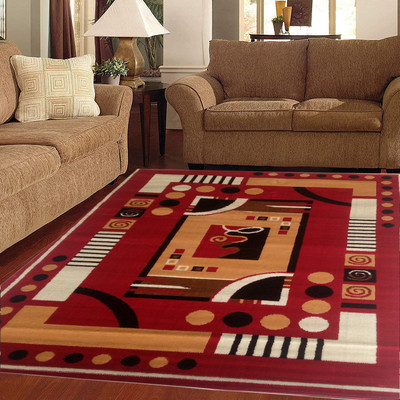 Acarpet Red Acrylic Carpet(5 cm,  X 7 cm, Rectangle)