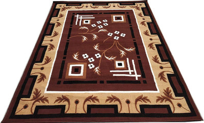 HassanCarpet 5 cm  X 7 cm Silk Carpet(Rectangle, Multicolor)