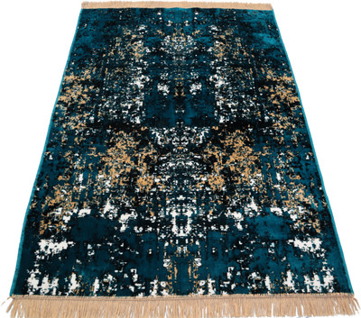 ROYALTHREAD Multicolor Velvet Carpet(123 cm,  X 173 cm, Rectangle)