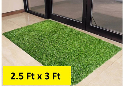 Flipkart SmartBuy Green Polypropylene Carpet(75 cm,  X 90 cm, Rectangle)