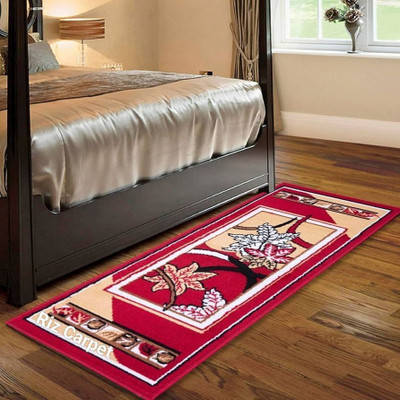 Rizcarpet Red Acrylic Runner(45 cm,  X 150 cm, Rectangle)