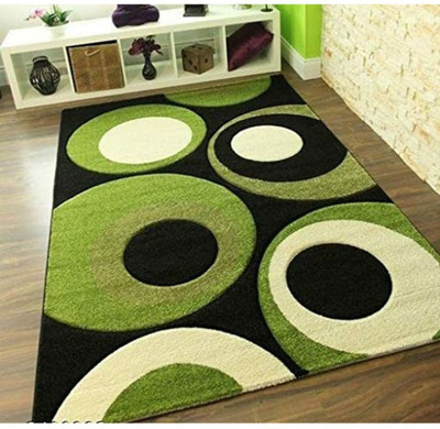 SR Handloom Multicolor Polyester Carpet(3 ft,  X 5 ft, Rectangle)