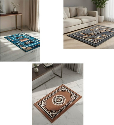 ADIB CARPET 30 cm  X 50 cm Acrylic Runner(Rectangle, Multicolor)