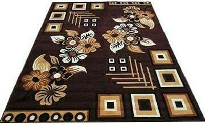 SM Handloom CARPET Multicolor Silk Carpet(6 ft,  X 8 ft, Rectangle)