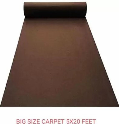 AfCarpets Brown Synthetic Carpet(152 cm,  X 609 cm, Rectangle)