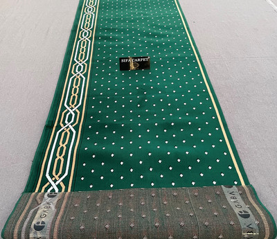 TAHNOORCARPET Green Acrylic Carpet(120 cm,  X 1500 cm, Rectangle)