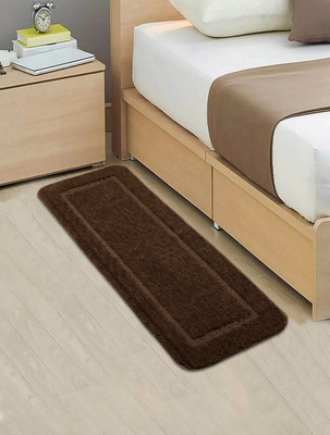 Saral Home Brown Polyester Runner(40 cm,  X 120 cm, Rectangle)