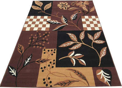 Anabia Brown Silk Carpet(5 ft,  X 7 ft, Rectangle)