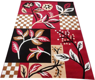 BhCarpet Multicolor Silk Carpet(7 ft,  X 5 ft, Rectangle)
