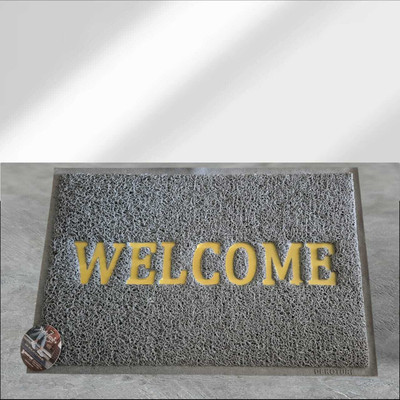 PMRSENTERPRISE Grey Rubber Carpet(40 cm,  X 60 cm, Rectangle)