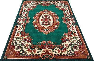 Acarpet Green Acrylic, Polypropylene Carpet(5 cm,  X 7 cm, Rectangle)