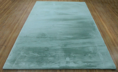 RUGSTAR 150 cm  X 90 cm Cotton Carpet(Rectangle, Green)