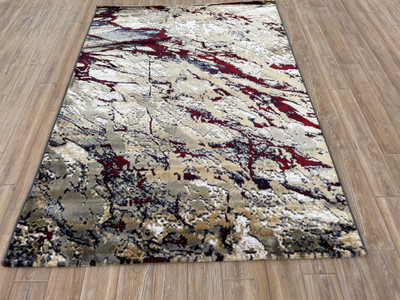 Shag Weaving Multicolor Viscose Carpet(60 cm,  X 180 cm, Rectangle)