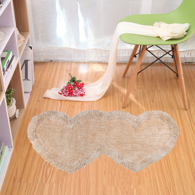 KALYAN GLOBAL Beige Polyester Area Rug(2 cm,  X 2 cm, Circle)