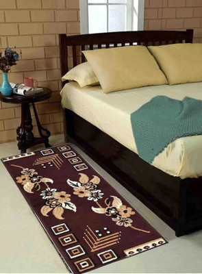 Samjeeda Handloom carpets Gold Acrylic Runner(2 cm,  X 5 cm, Rectangle)