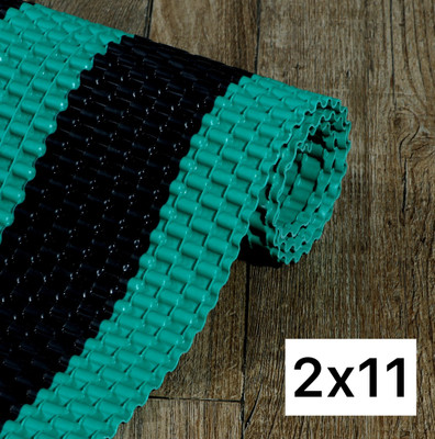 Kuku Home Rubber Door & Floor Mat(Black, Green, Free)