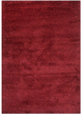 Acarpet Red Polyester Carpet(5 ft,  X 7 ft, Rectangle)